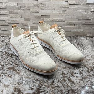 Cole Haan Men's ZERØGRAND Stitchlite Wingtip Oxfords - Cream